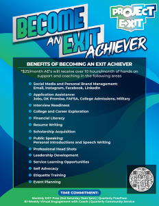 Project Exit details about becoming an Exit Achiever