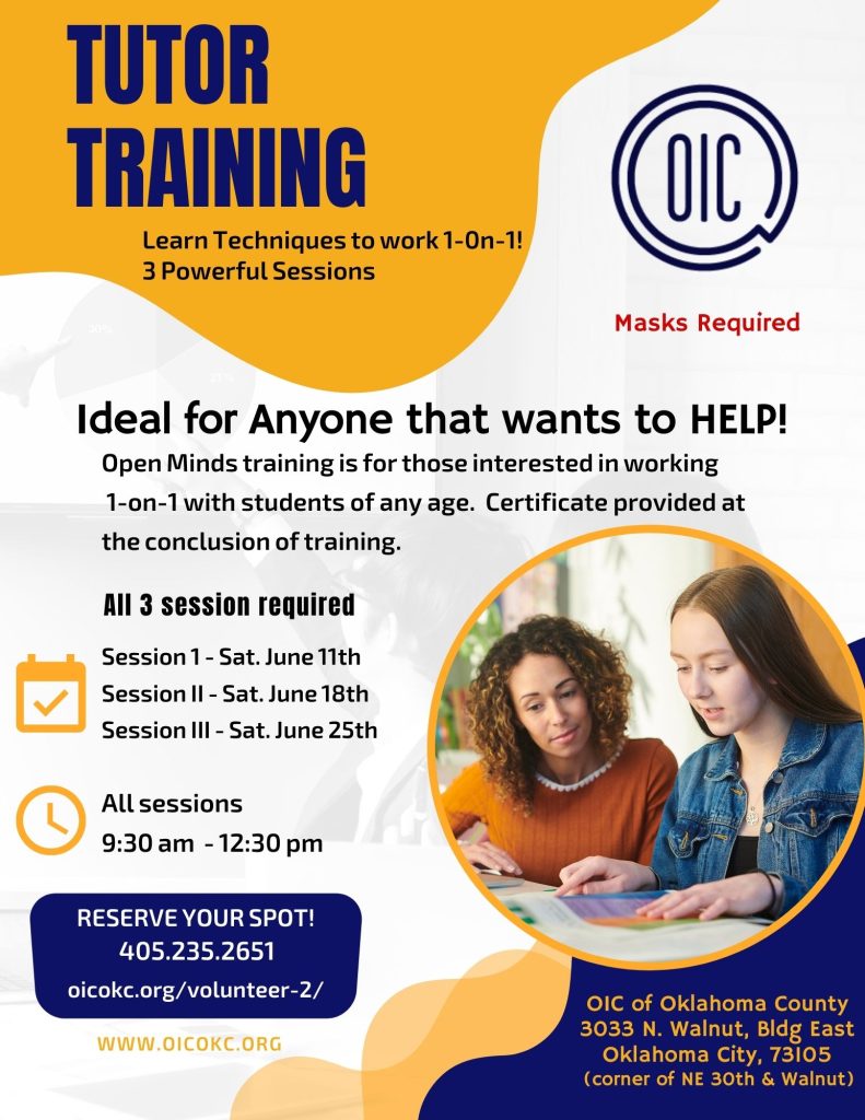 OIC tutor training